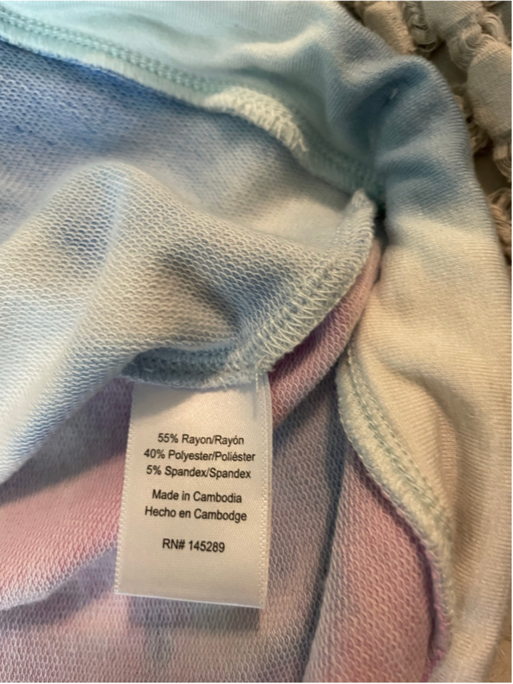 Women's Oli & Viv Tie-Dye Hoodie athleisure top Size L loungewear watercolor - Picture 4 of 6